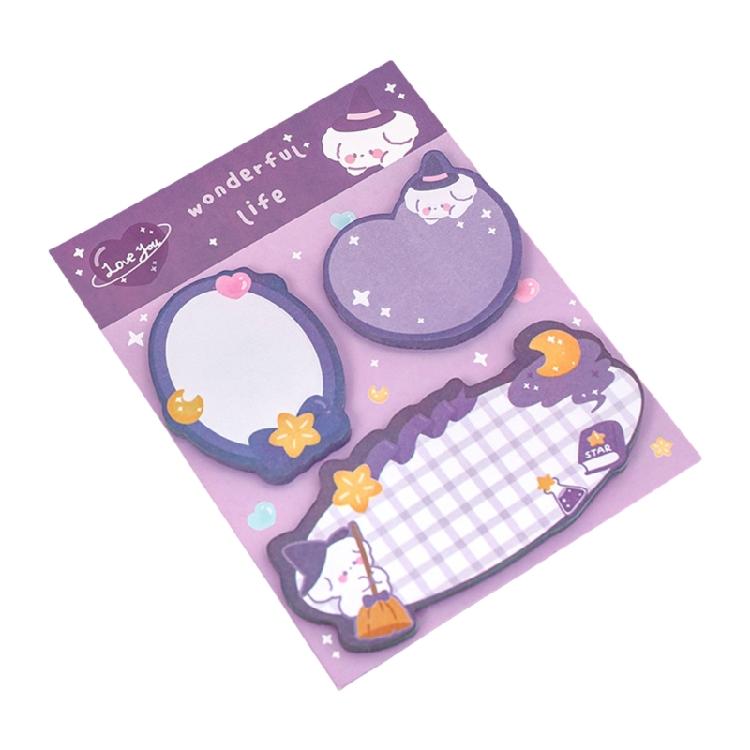 60 Sheets Funny Animal Note Pad Adhesive Notes Paper Pocket Memo Pad Reminder On Book Journal Notebook Planner Calender