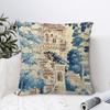 Aubusson Tapestry French Pillow Case Sofa Decorative Home Double-Sided Print Plush Square Throw Pillow Covers Cushion Decor