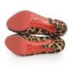 Christian Louboutin Leopard Print Hair Calf Open-toe Pumps for Women, Beige and Brown, Size 36 Shoes 36 Beige / brownUsed