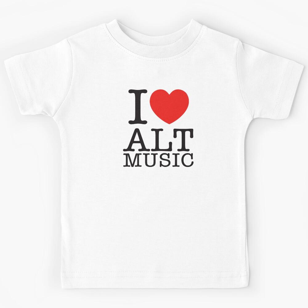 I Love Alt Music Kids T-Shirt 160