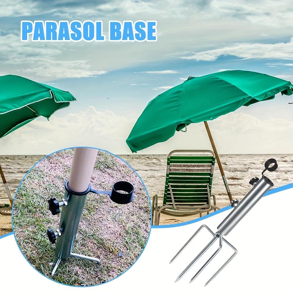 Outdoor Sun Umbrella with Ground Insert Stand - Beach, Fishing, Large Umbrella Fixing Accessories