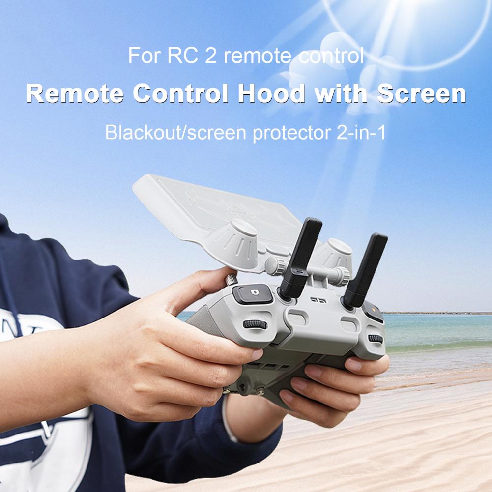 Anti Glare Sunshade Anti Scratch Multi Holes Adjustable Portable Sunshade for Mini 4 Pro with Screen Remote Control
