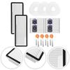 Filter Mop Cloth Bag Side Brush Kit For NARWAL For Freo X10 Pro YJCC027, 2 Microfiber Pads, 3 HEPA Bags, 4 Side Brushes