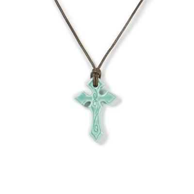 Ceramic CROS2 Necklace (Mint)
