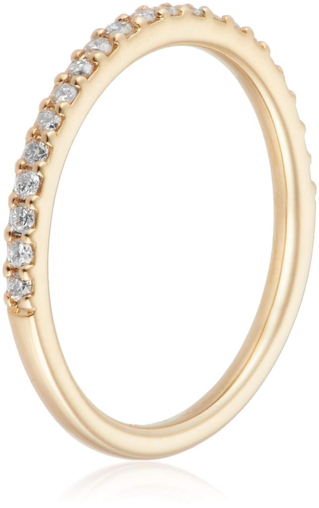 Diamond Half Eternity Pinky 10K Yellow Gold Japanese Size 110946143002 4℃ Ring, (YG), 3,