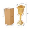 Chinese Gilded Hollow Out Incense Burner with Lid Iron Art Aromatherapy Charcoal Stove Saudi Arabia High-end Home Decor Ornament