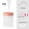 Mini umidificator silențios 200 ml umidificator de aer usb Difuzor de ceață pentru mașină pulverizator de apă cu lumină de noapte LED de culoare pentru dormitor de birou