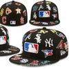 Nová baseballová čepice Vyšívaná týmová čepice Americká liga Basketbalová čepice Korejská Chao Hip Hop Kreslená s plochým okrajem