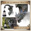 Solar Powered Dragon Wall Lantern Resin Sculpture Outdoor Garden Decorative Lighting Fixture for Patio Porch Yard Home Office