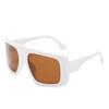 One Piece Shield Square Sunglasses for Women Vintage Oversized Black Pink Sun Glasses Eyewear Female Cool Black Blue Shades
