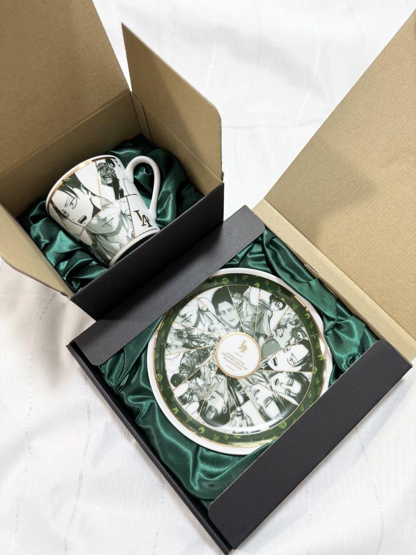 

[USED] Attack on Titan Levi Memorial Plate Mug