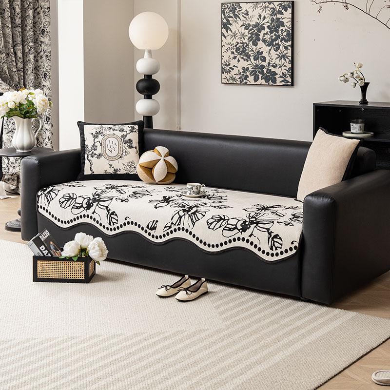 

Anti-Cat Scratch Chenier Sofa Cover New Non-Slip One Whole Cover Blanket Universal All-Inclusive Sofa Cushion 90*90cm