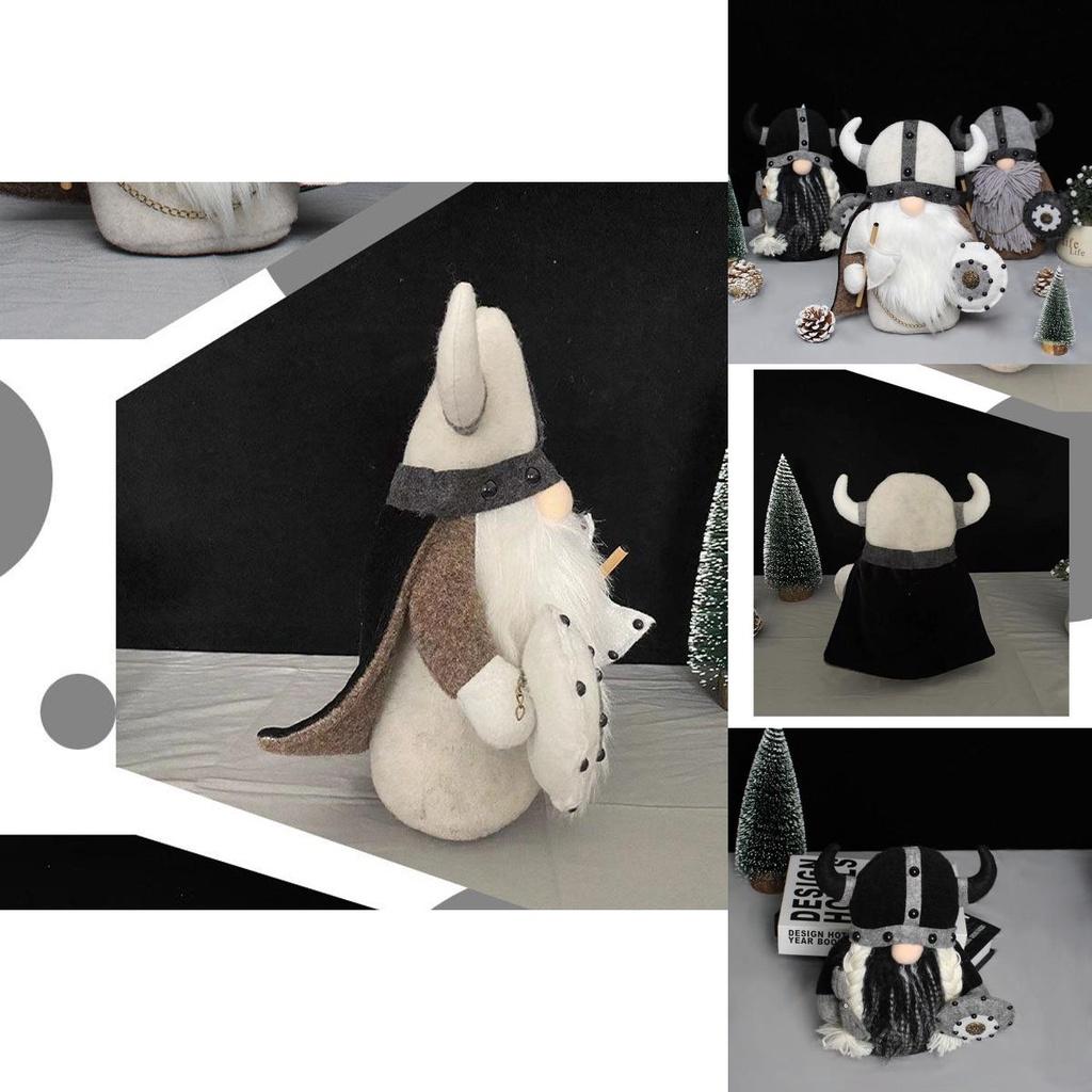 Entzückendes Wikinger-Gnom-Stofftier, ideal für charmante skandinavische Wohnkultur