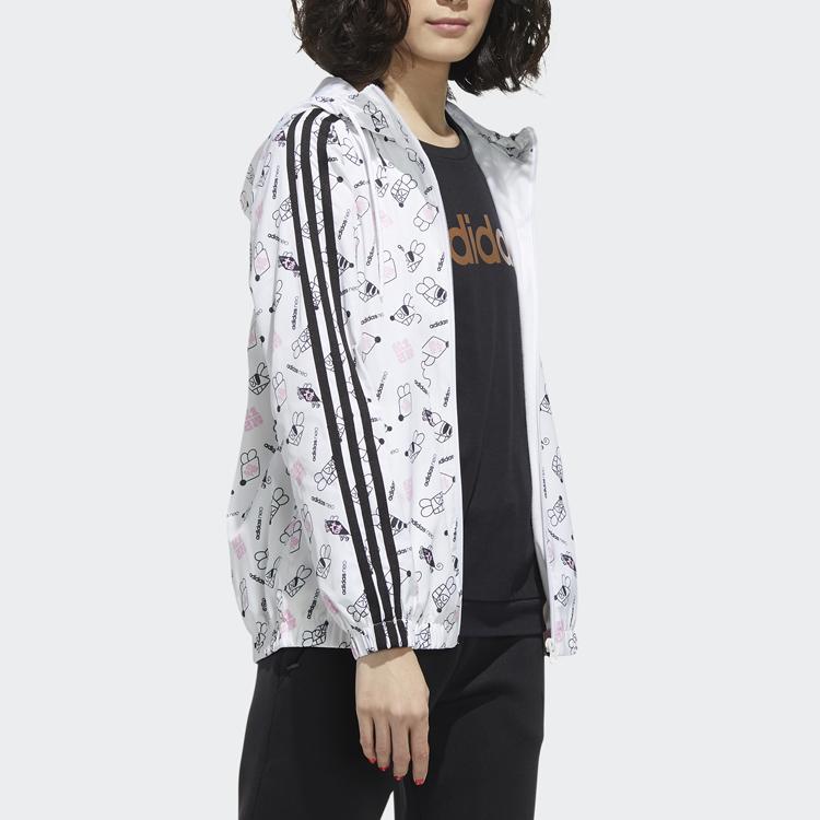 Adidas Neo Art Windbreaker Jacke Damen Jacken Weiß GF7106