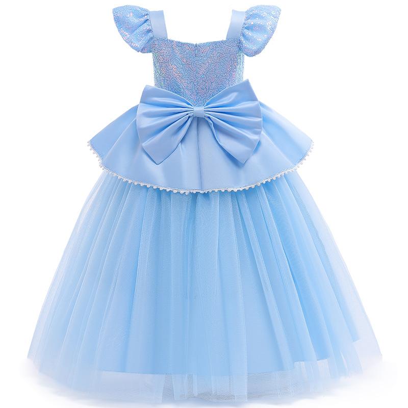 Popular Girls Dress Dress Cinderella Cosplay Princess Dress Sequined Stitching Mesh Children'S Dress