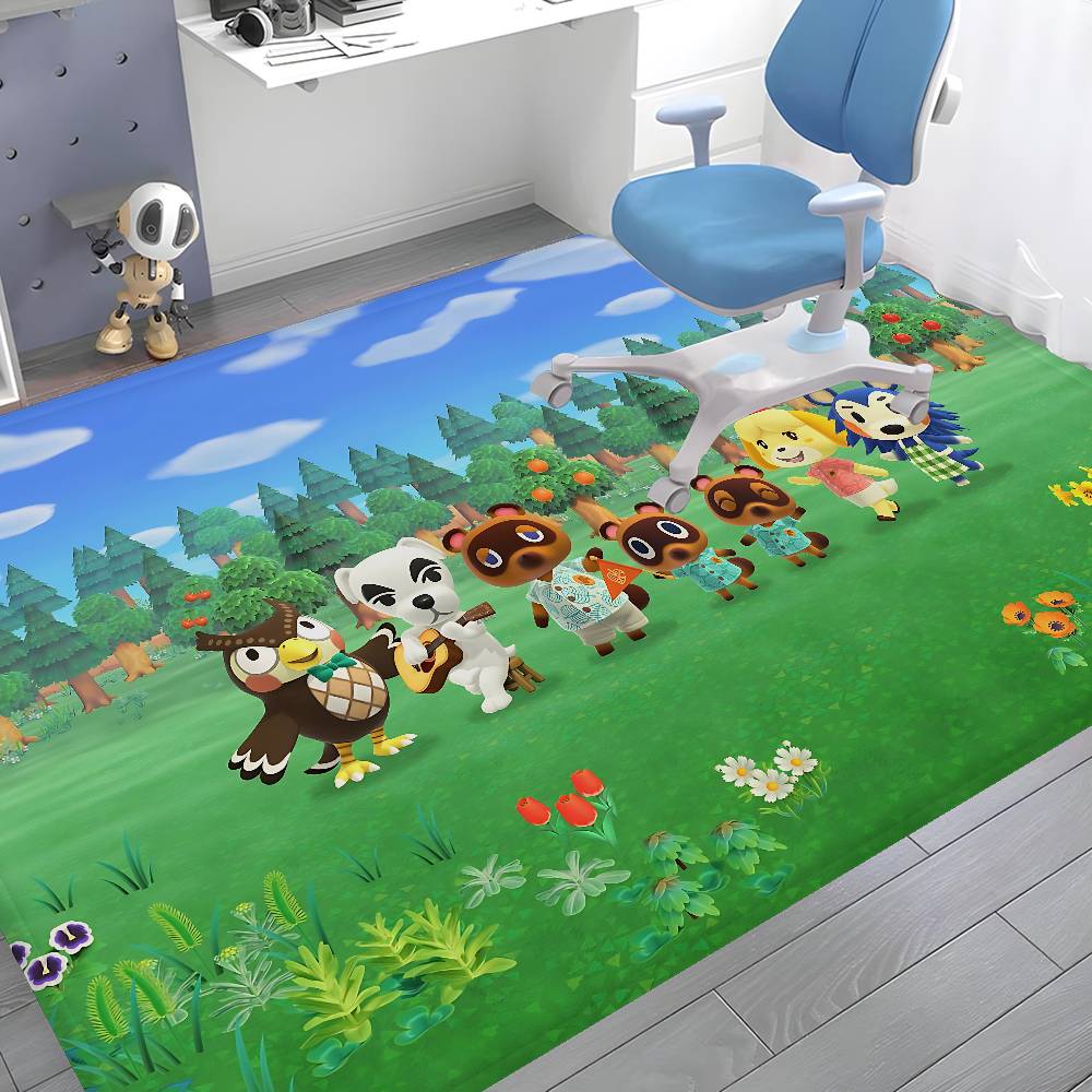 Animal C-Crossing Kitchen Mat Kids Room Bedroom Decoration Balcony Anti-Slip Doormat Living Room Alfombra