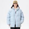 Winter new fashion casual sports padded jacket men's stand-up collar warm color matching padded jacket women's couple youth padded jacket