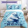 Polar Bear Duvet Cover Duvet Cover With Polar Bear Pattern Suitable For Children Boys Girls And Adults Comfortable Breathable