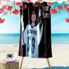 Personalisierbares Billie Eilish Print Strandtuch, Großes Weiches Schnelltrocknendes Handtuch für Strand Camping Schwimmen -HE187