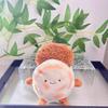 Plush Lovable Food Doll Keychain In Pancake Design Soft Short Fur For Bags Keyrings And