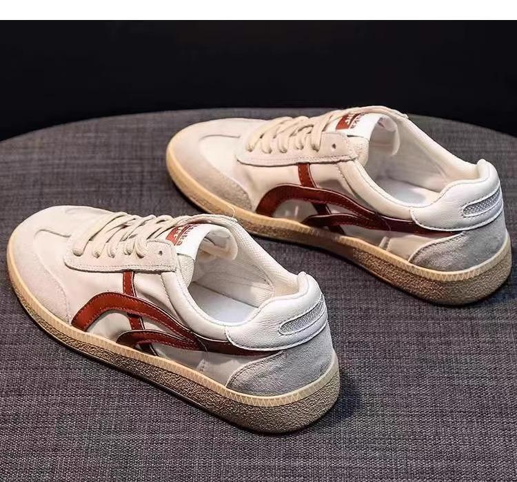 

Leather soft-soled women s shoes flat-soled white shoes 2025 spring new German training shoes women s casual sports board shoes Forrest Gump shoes 40