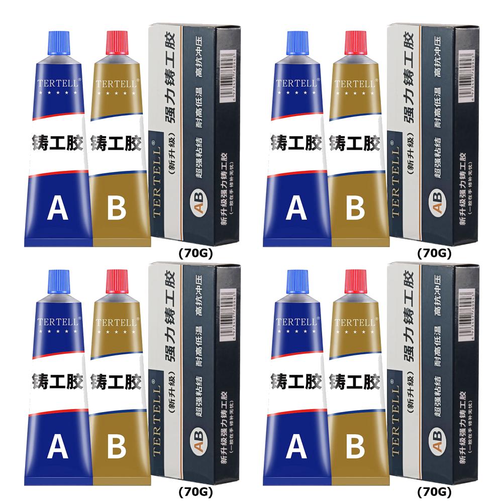 2pcs Metal Glue Extrusion Casting Metal Repair Glue Liquid Weld Aging Resistance Multi-function for Hard Plastics and Ceramics