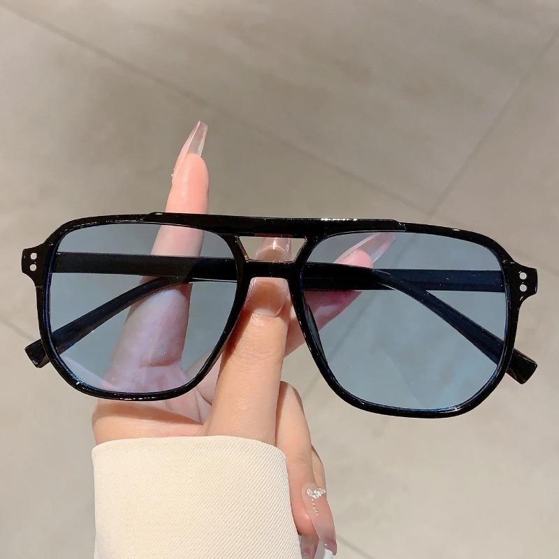 Popular Pilot Designer Trends Shades Oversize Decoration Gradient Women's Sunglasses Outdoor Brand Men's Sun Glasses