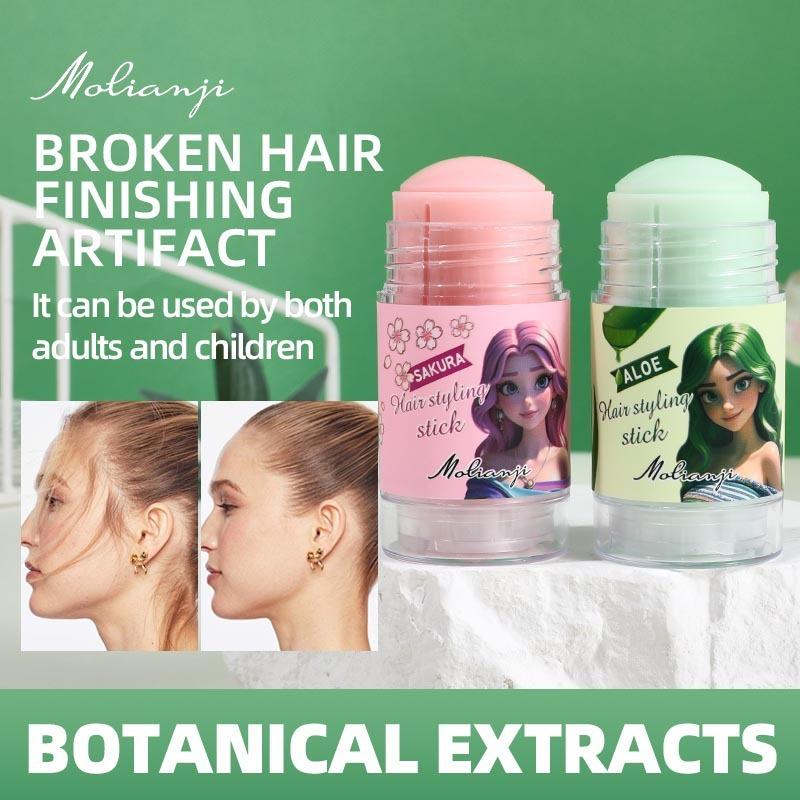 Crème de Finition pour Cheveux Cassés, Gel Coiffant, Cire Fixante Anti-frisottis pour Frange, Cadeau de Noël Parfait