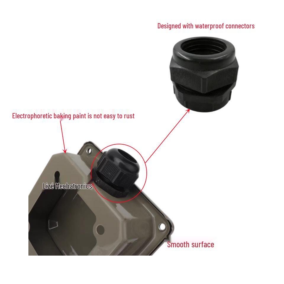 Třífázový motorový svorkovnicový box Y2 s elektroforetickým nátěrem