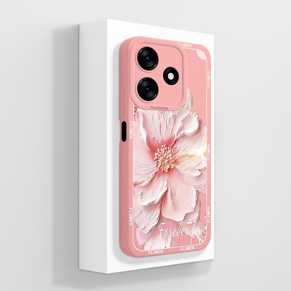 For Tecno Spark 10 Pro 10C Phone Case Cute Cartoon Patterns Anti Drop Back Cover For Tecno Spark10 Soft Liquid Silicone Housing