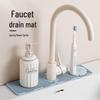 Ruhan Spring Floral Kitchen Faucet Drain Mat