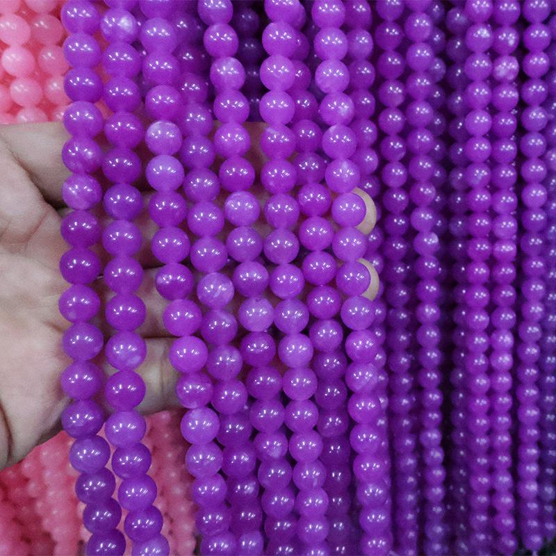 Optimized Colored Natural Stone Round Beads for DIY Jewelry Accessories