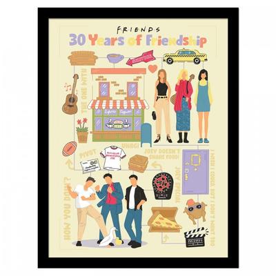 30 Years Of Friendship Framed Poster