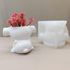 Bear Figurine Silicone Molds For Making Potted Planter Flower Vase Cement Craft Home Decoration Epoxy Resin Project