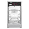VEVOR Commercial Food Warmer Display for 14" Pizza, 4-Tier Pizza Warmer with Rotary Steam Heating