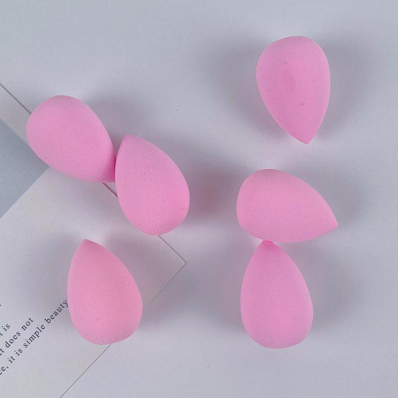 

6шт Міні Beauty Egg Макіяж Губка Пудрова Пудра для Макіяжу Консилер Рідка Основа Косметична Пудра Макіяж Аксесуари рожевий