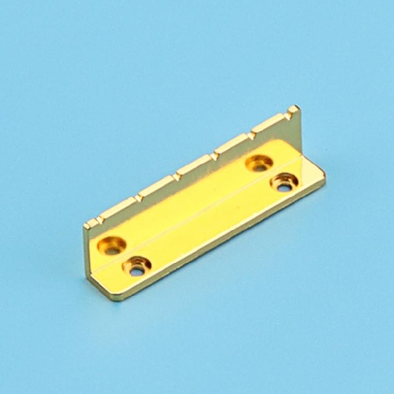 1Pc Pre-slotted Adjustable Metal Guitar Nut 6 Strings Slotted L-Shaped Style Electric Guitar Replacements Guitar Parts