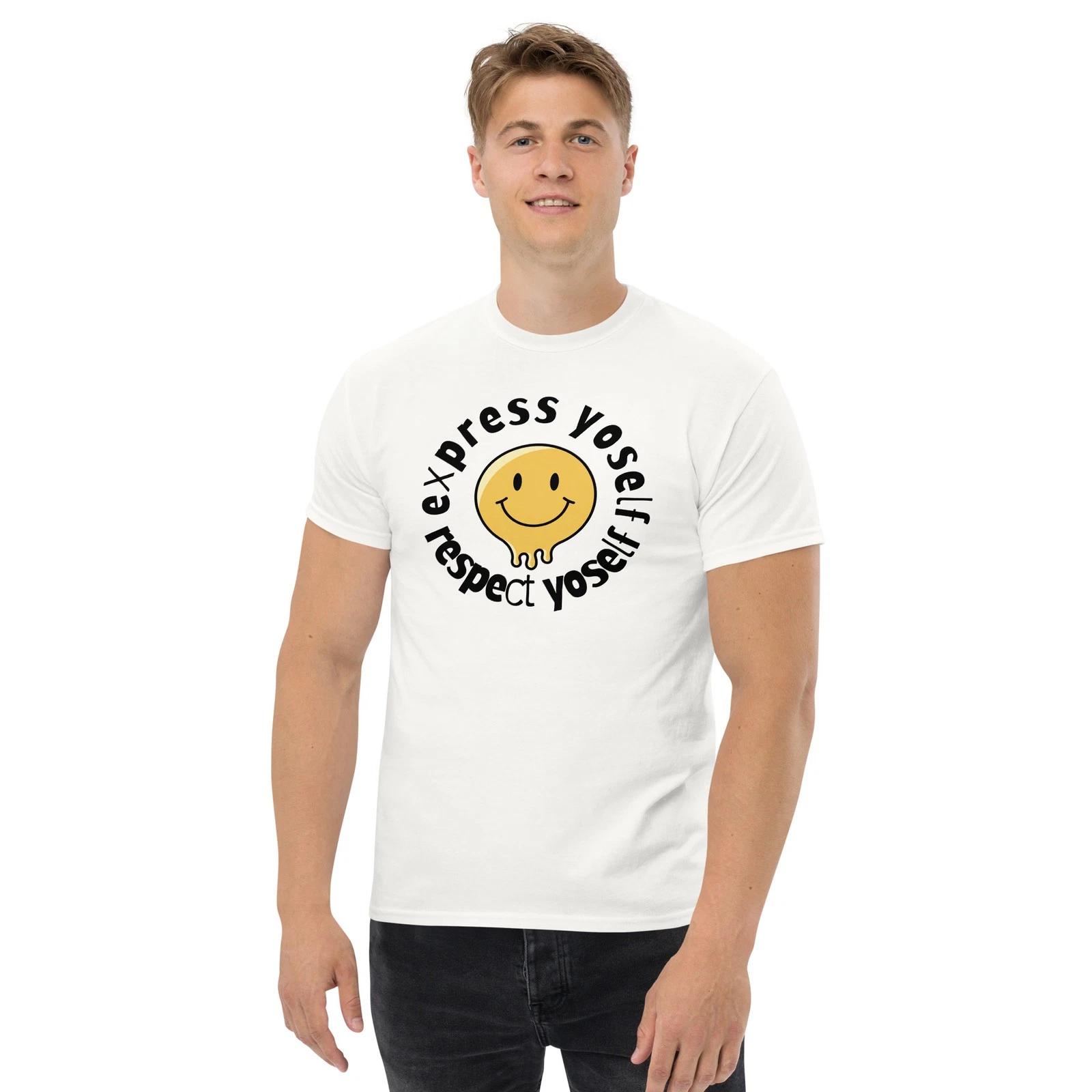 Express Yoself Respect Yoself Smiley Face tee shirt t-shirt 3XL