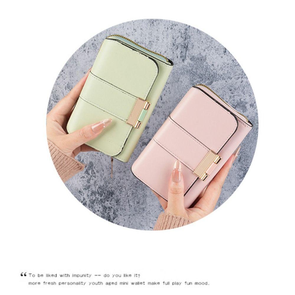 New Zipper Closure Women Wallet Large Capacity Multi-functional Large Capacity Billfold Multi-card Slot Wallet Women Girls