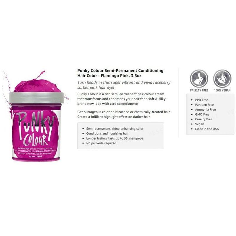 Punky Colour - Semi-Permanent Conditioning Hair Color Flamingo Pink