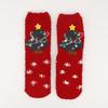 Ladies' Christmas Socks Christmas Tree Socks Thickened Warm Coral Velvet Sleep Socks Cartoon Elk Snowman