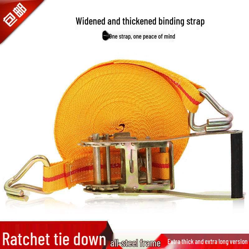 Cintas de Amarração de Carga Pesada com Catraca e Tensionador de Corda de Freio.