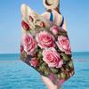 Gothic Rose Artwork Beach Towel, Super Soft Microfiber, Gift for Her/Him, Birthday, for Pool, Beach, Travel, Home Decor Fan gifts
