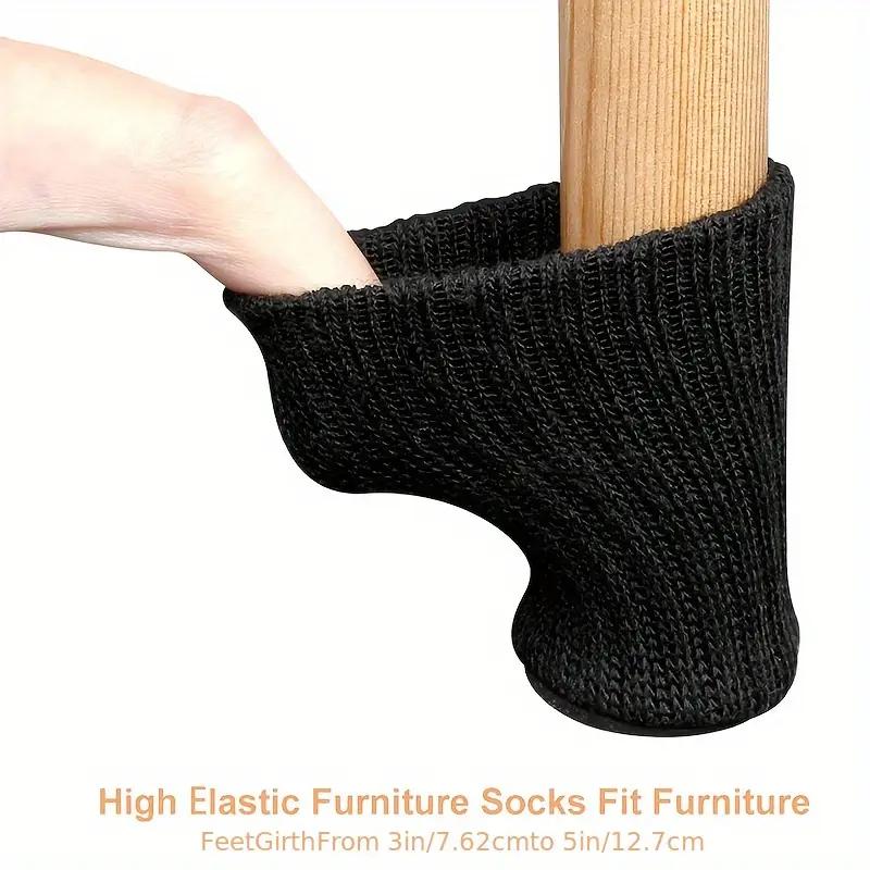 4pcs-Table, chair, leg socks, floor protection cover, anti slip chair leg socks, furniture cap set, knitted furniture mat