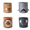 Toy Storage Bucket Animal Decor Cartoon Baby Felt Storage Bucket For Play Room Toy Organizer Washable Dirty Clothes Bucket