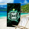 Cori-tiba Football Club Crest Printed Beach Towel, Super Soft Microfiber, Perfect Gift Birthday, for Pool, Beach, Travel, for Family and Friends