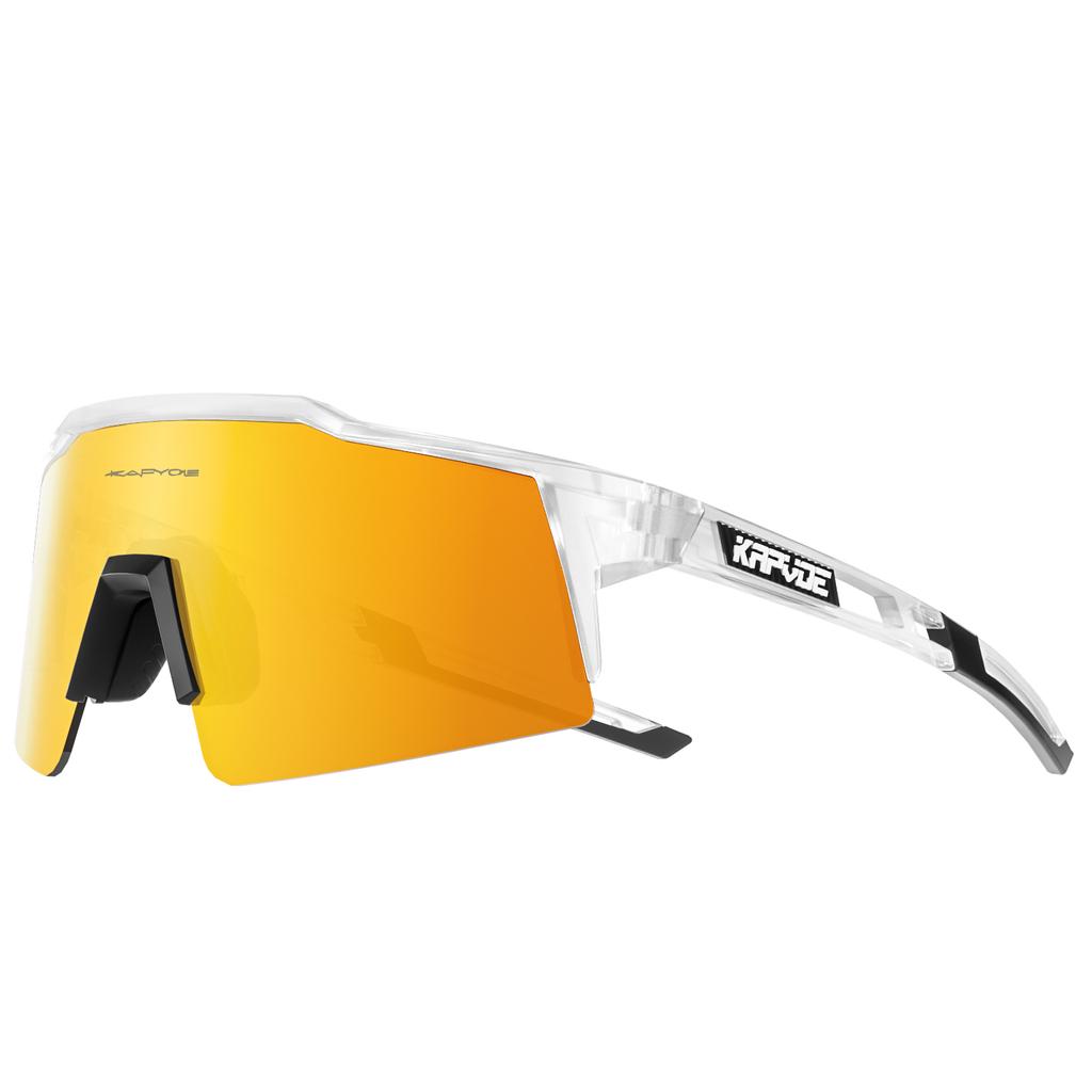 Kapvoe 4lens Cycling Glasses Sunglasses Cycling Goggles Outdoor UV400 Sports Protection MTB Road Mountain Bicycle Drive 4lens