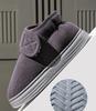 Men's Plush Non-Slip High-Top Cotton Winter Shoes - Heel-Covered, Thick, Cold-Proof Slippers for Outdoor Wear