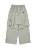 BBC EARTH Wide Pleated Cargo Pants_Olive