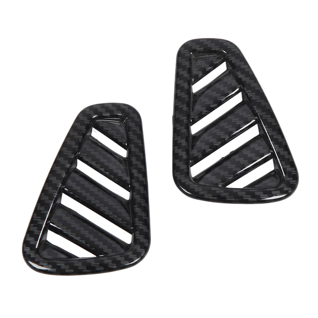 1Pair Dashboard Air Outlet Vent Cover Carbon Fiber Pattern Dashboard Side Air Vent Cover Replacement for Benz A‑Class